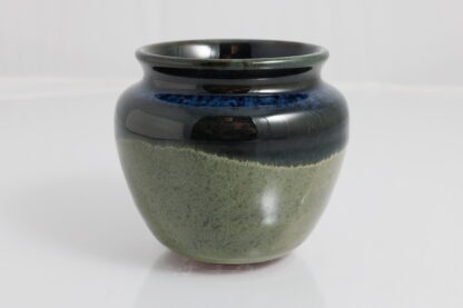 Handmade Wheel Thrown Vase, Rutile Green & Sapphire Glaze, Made In Melbourne Australia By Tmc Pottery 47