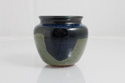 Handmade Wheel Thrown Vase, Rutile Green & Sapphire Glaze, Made In Melbourne Australia By Tmc Pottery 50